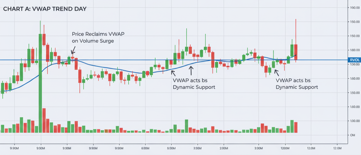 Chart A: VWAP Reclaim Trend Day Example